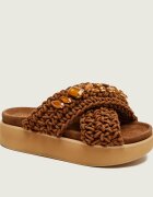 Inuikii Șlapi WOVEN STONES | piele întoarsă