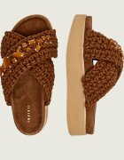Inuikii Șlapi WOVEN STONES | piele întoarsă
