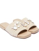 Inuikii Șlapi Woven Strap Stones cu adaos de piele