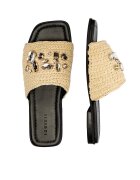 Inuikii Șlapi Woven Strap Stones cu adaos de piele