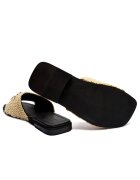 Inuikii Șlapi Woven Strap Stones cu adaos de piele