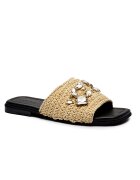 Inuikii Șlapi Woven Strap Stones cu adaos de piele