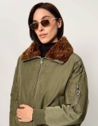 JOOP! Jeans Geacă Onorata | Loose fit | shearling
