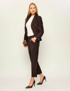 Joop! Pantaloni țigarete Panna cu adaos de lână