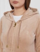 Juicy Couture Hanorac Robertson Classic Velour Zip Trough Hoodie GOLD HW | Regular Fit