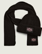 Juicy Couture Șal + căciulă CHEETAH CREST cu adaos de lână