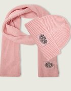 Juicy Couture Șal + căciulă CHEETAH CREST cu adaos de lână