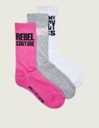 Juicy Couture Șosete 3-pack Louie Slogan