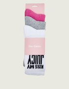 Juicy Couture Șosete 3-pack Louie Slogan