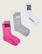 Juicy Couture Șosete 3-pack Louie Slogan