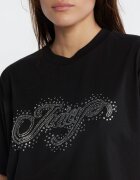 Juicy Couture Tricou BOYFRIEND SCATTER DIAMANTE | Classic fit