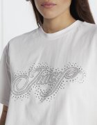 Juicy Couture Tricou BOYFRIEND SCATTER DIAMANTE | Classic fit