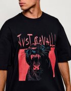 Just Cavalli Tricou Angry Panther | Loose fit