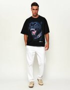 Just Cavalli Tricou Rhinestone Panther | Loose fit