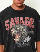 Just Cavalli Tricou Savage Leopard | Oversize fit