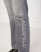 Karl Lagerfeld Blugi rhinestone logo jeans | Straight fit
