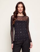 Karl Lagerfeld Bluză Rhinestone | Slim Fit
