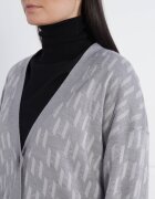 Karl Lagerfeld Cardigan | Longline Fit cu adaos de lână