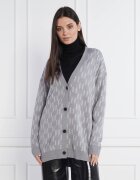 Karl Lagerfeld Cardigan | Longline Fit cu adaos de lână