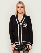 Karl Lagerfeld Cardigan Soutache autograph cu adaos de lână