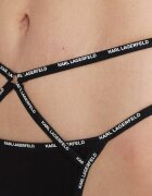 Karl Lagerfeld Chiloți brazilieni mini logo strappy brief