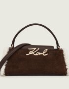 Karl Lagerfeld Cufăr K/Signature | piele întoarsă | shearling