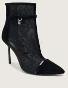 Karl Lagerfeld De dantelă botine cu toc subțire Sarabande | piele întoarsă