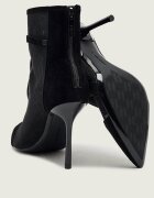 Karl Lagerfeld De dantelă botine cu toc subțire Sarabande | piele întoarsă