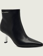 Karl Lagerfeld De piele botine cu toc subțire Karmel