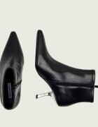 Karl Lagerfeld De piele botine cu toc subțire Karmel