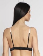 Karl Lagerfeld De satin sutien bi-colour satin triangle bra