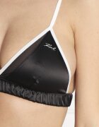 Karl Lagerfeld De satin sutien bi-colour satin triangle bra
