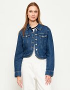 Karl Lagerfeld Geacă de blug Fashion | Cropped Fit