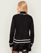 Karl Lagerfeld Guler înalt Soutache Autograph | Loose fit cu adaos de lână