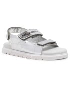 KARL LAGERFELD KIDS Sandale cu adaos de piele