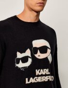 Karl Lagerfeld Pulover | Relaxed fit cu adaos de lână