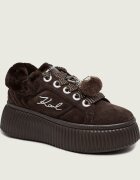 Karl Lagerfeld Sneakers Kreeper Lo Embro PomPom Lo | shearling | piele întoarsă