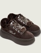 Karl Lagerfeld Sneakers Kreeper Lo Embro PomPom Lo | shearling | piele întoarsă