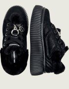 Karl Lagerfeld Sneakers Kreeper Lo Embro PomPom Lo | shearling | piele întoarsă