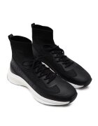 Karl Lagerfeld Sneakers LUX FINESSE Hi Pull On Runner cu adaos de piele