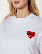 Karl Lagerfeld Tricou Hearts | Cropped Fit
