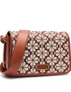KATE SPADE Geantă poștaș Spade Flower Jacquard cu adaos de piele