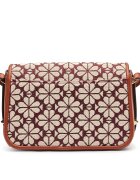KATE SPADE Geantă poștaș Spade Flower Jacquard cu adaos de piele
