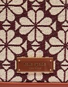 KATE SPADE Geantă poștaș Spade Flower Jacquard cu adaos de piele