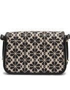 KATE SPADE Geantă poștaș Spade Flower Jacquard cu adaos de piele