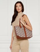 KATE SPADE Geantă shopper Spade Flower Jacquard cu adaos de piele