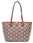 KATE SPADE Geantă shopper Spade Flower Jacquard cu adaos de piele