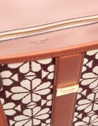 KATE SPADE Geantă shopper Spade Flower Jacquard cu adaos de piele