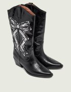 Kurt Geiger De piele cizme cowboy Rodeo Bow