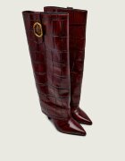 Kurt Geiger De piele cizme cu toc FOLD OVER